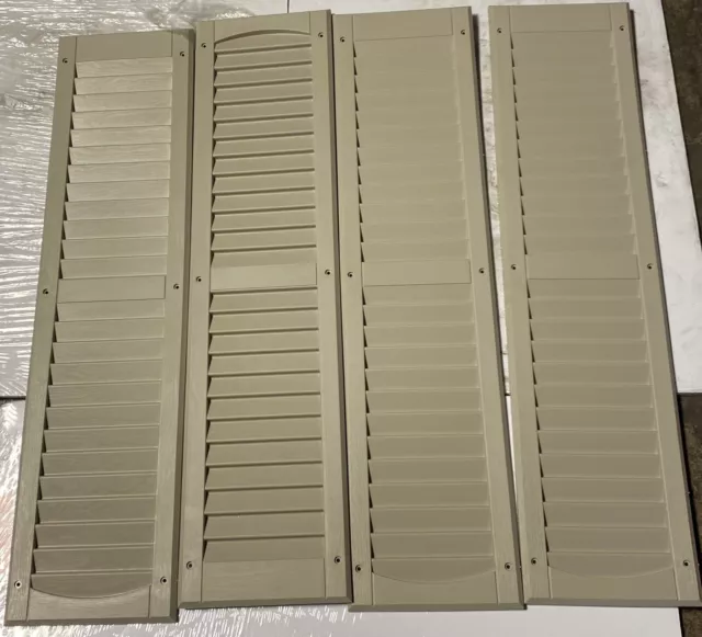 Shed Shutters 9" x 36" One Pair Terra Clay Playhouse Storage Sheds Garages Coops