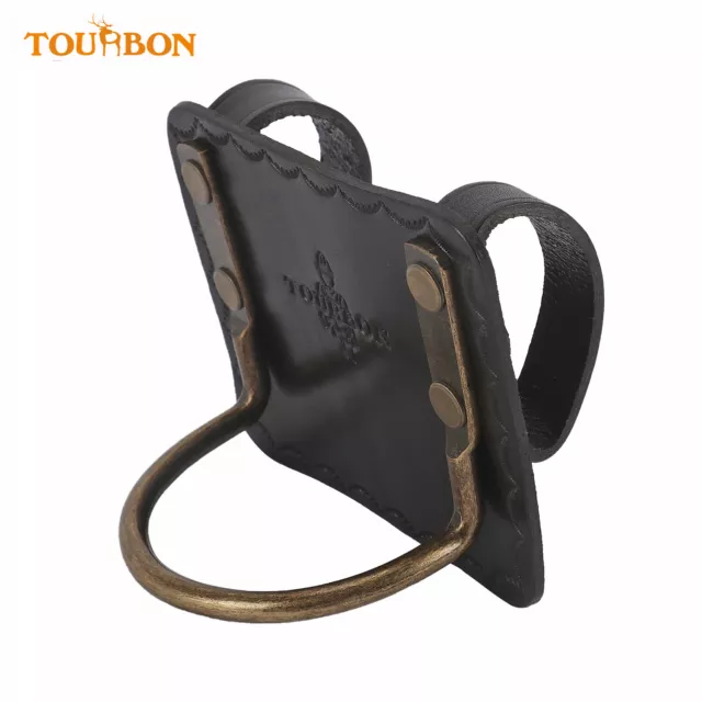 TOURBON Leather Axe Hammer Holster Workshop Tool Carrier Hanger Belt Pouch