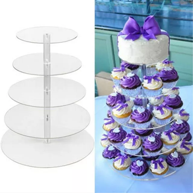 3/4/5 Tier Tortenständer Party Hochzeitstorte Muffinständer Hochzeit Dekor Stand