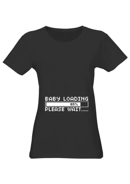 Damen Baby Loading Schwangerschaft T-Shirt - Schwangere Umstands-T-Shirt Damen