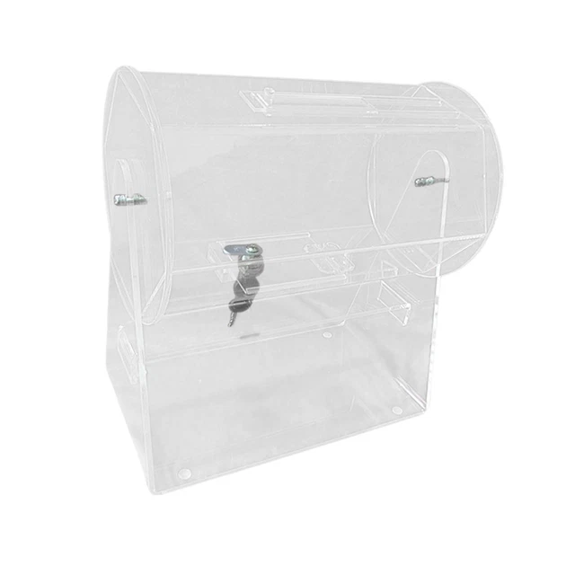 VEVOR Tambour De Tombola – 410 X 302 Mm, Capacité 200 Boules Ou 5000 Tickets, Poignée, Support Métal, Couleur Or – Idéal événements