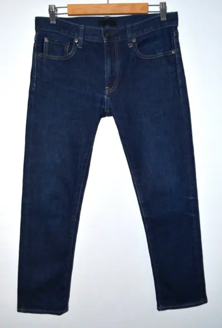 Jeans Uniqlo Japan Kaihara Cimosa Denim da uomo slim fit blu dritti W31 L27