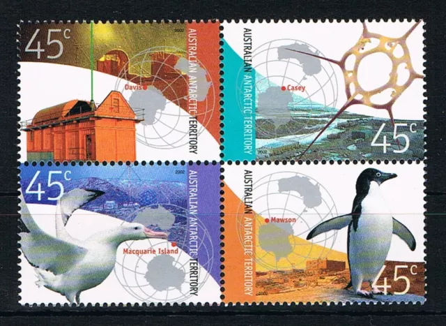 Australien, AAT, Antarctic Territory: MiNr. 149 - 152 **, postfrisch, 2002[6001]