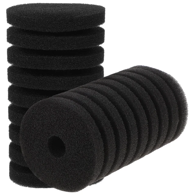 2pcs Double Sponge Filter Fish Tank Accessory Replacement Aquarium Filter Media