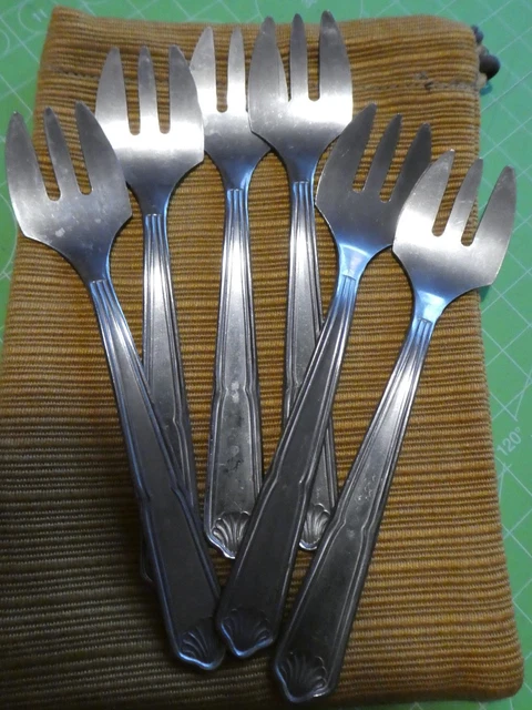 Curettes à crustacés inox x6 - ustensiles fruits de mer
