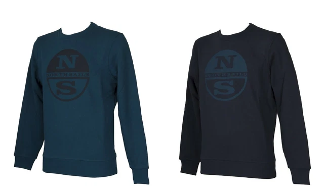 SG Maglia felpa uomo girocollo felpata invernale cotone organico bio NORTH SAILS
