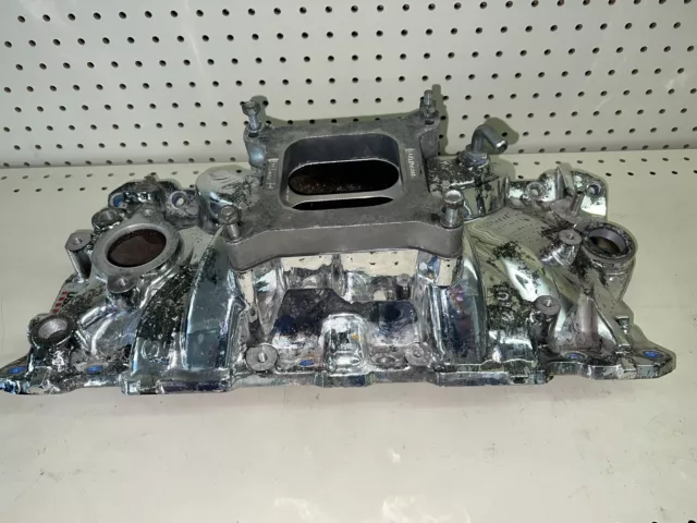 Edelbrock EPS SBC Manifold RatHotRod StreetMuscle Car Polished Intake USA Edelbrock EPS SBC Manifold RatHotRod StreetMuscle Car Polished Intake USA