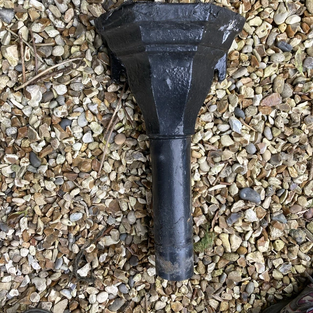 1 CAST IRON Drain Pipe Hopper Victorian Vintage Salvage Architectural £