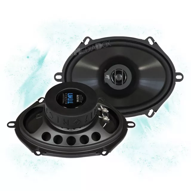 HIFONICS Front/Heck Oval Auto Lautsprecher Set für MAZDA 3 BK/BL - 2003-2013