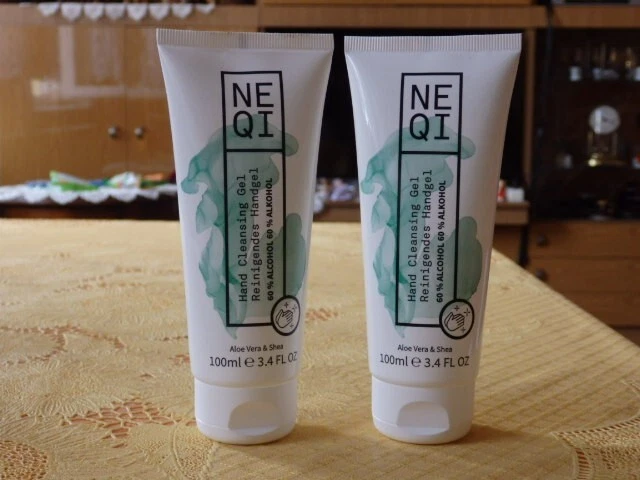 Gel de limpieza de manos Neqi aloe vera y karité 2x 100 ml NUEVO