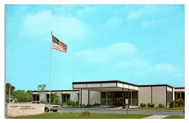 1960s West Pasco Hospital, New Port Richey, FL Postcard *6L(3)3