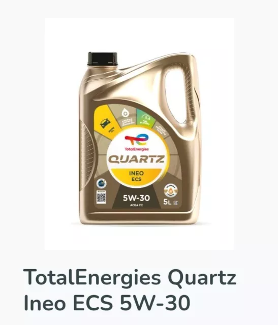 5 Lt Litri Olio Motore Total Quartz 5W30 Ineo Ecs Acea C2 Toyota Citroen Peugeot