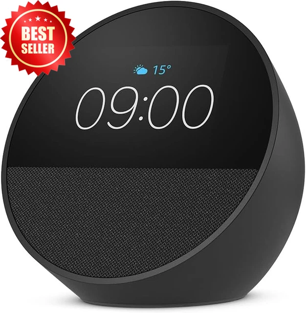 ALLNEW ECHO SPOT (2024 Release), Smart Alarm Clock with Vibrant Sound