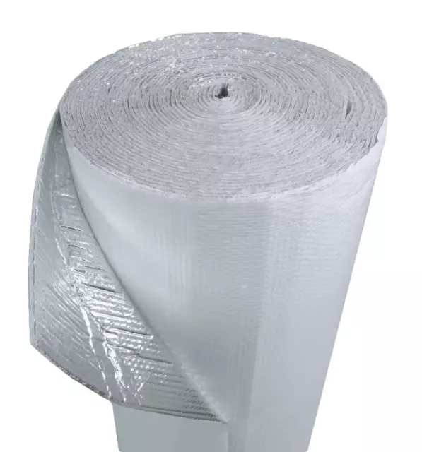 183cm (1.8m Large) Blanc Simple Bulle Réfléchissant Isolation Roll 300SQFT R7-21