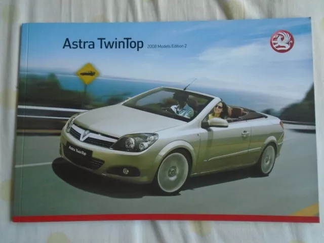 Vauxhall Astra TwinTop range brochure 2008 models Ed 2 UK market