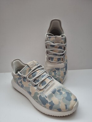 Taglia UK 7.5 RARA ADIDAS Originals TUBOLARE Shadow Bianco/Mimetico Sneaker Uomo in buonissima condizione 