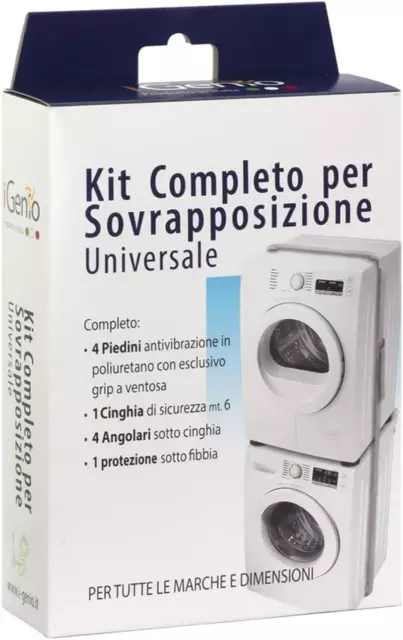 Libera Installazione Kit Completo per Sovrapposizione Colonna Lavatrice Asciugat