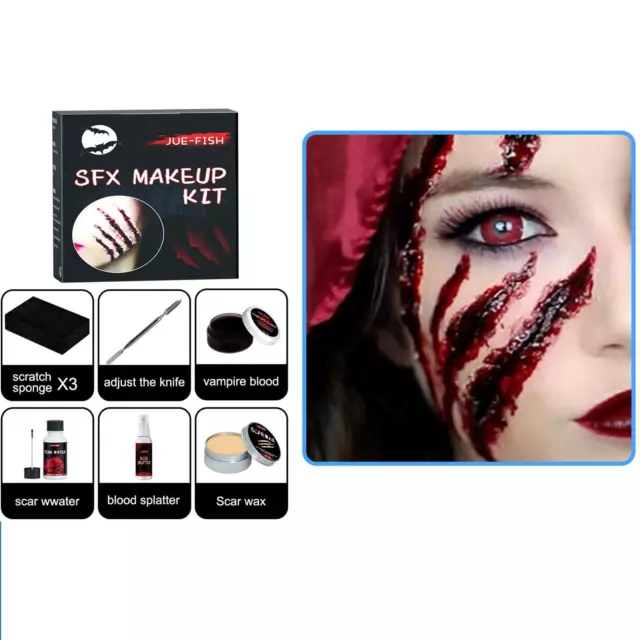 Halloween Makeup Set Movie Special Effects Makeup Set Theatrical Set COSPLAY: