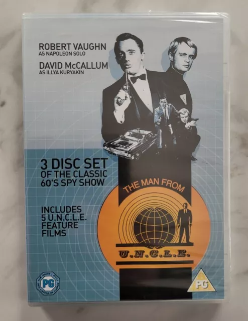 The Man From U.N.C.L.E DVD, 2009, 3-Disc Set, TV Series, NEW & SEALED, Region 2