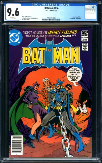 Batman #334 CGC Universal 9.6 WHITE Pages - Catwoman App