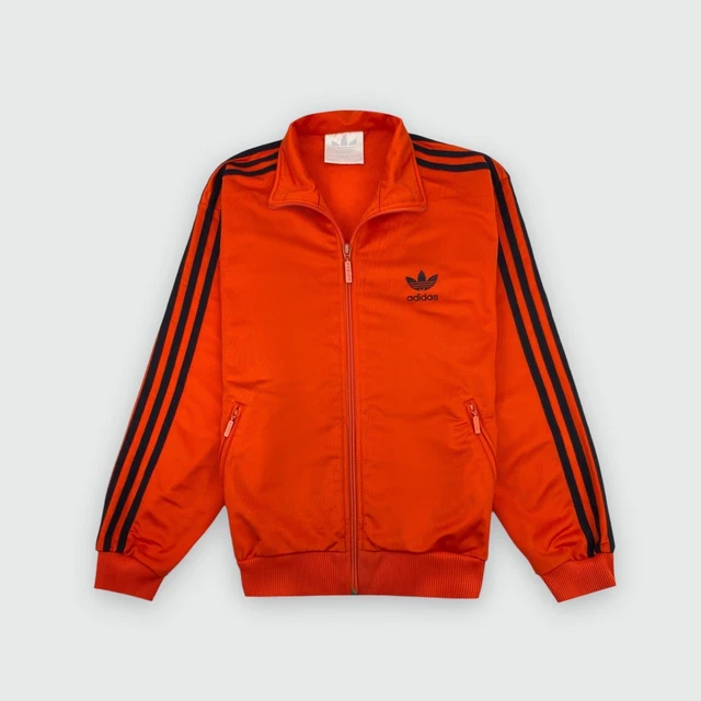 Adidas Vintage Track Jacket S Ragazze Arancione Retro Casual Track Top (152 cm)