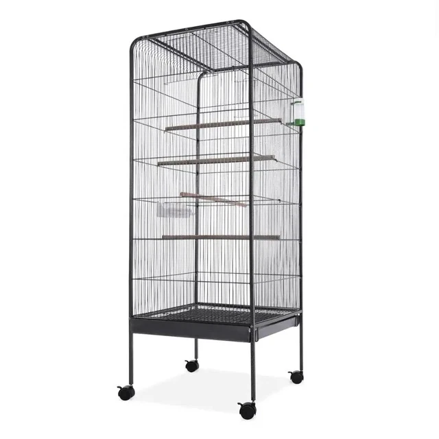 LARGE BIRD CAGE Parrot Cage Moving Wheel Budgie Canary Finch Cockatoo ... - Large Motorized Pulley Bird Cage