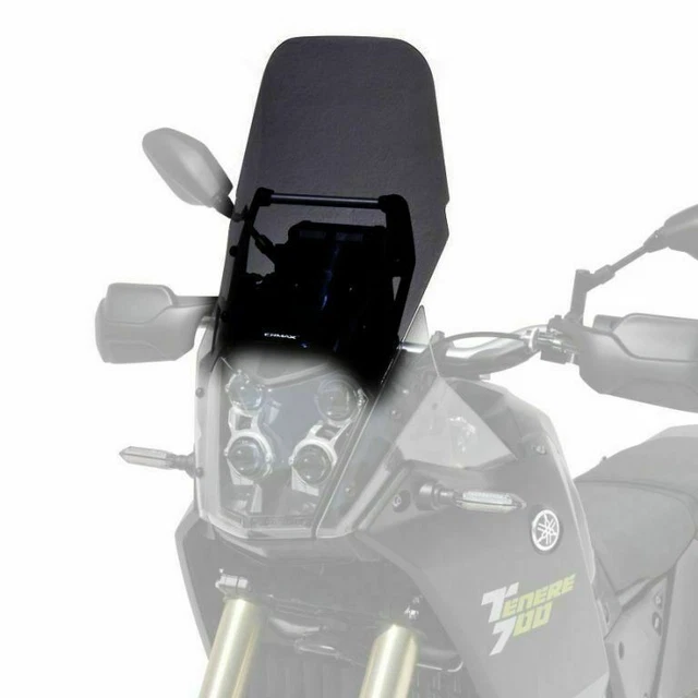 Pare-brise Fumé Foncé Pour Yamaha T-Max 500 (jusqu'à 2007) - Dimensions : 575 X 495 Mm, épaisseur 3 Mm