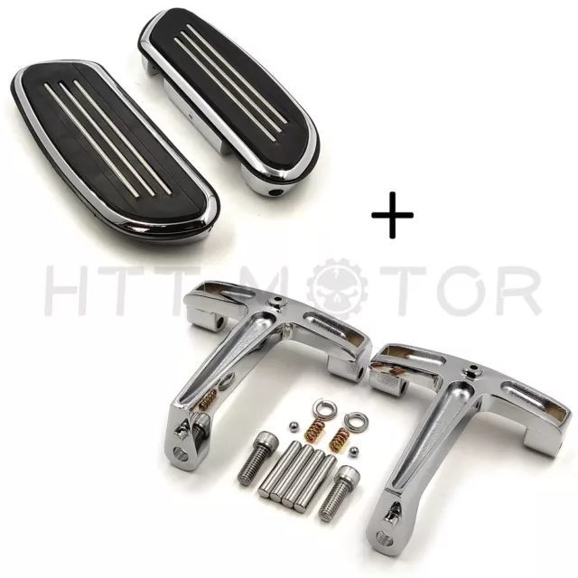 Passenger Floorboard Footboard Mount Bracket Kit For Harley FLH Touring 93-08 Ch