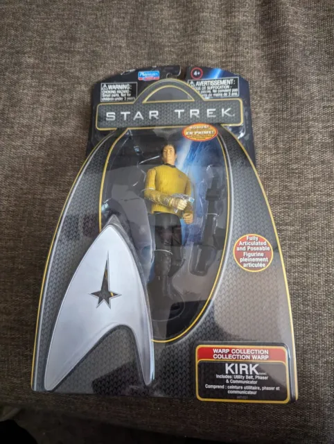 Star Trek Captain Kirk Action Figure Warp Collection Playmates 2009 *New/Sealed*