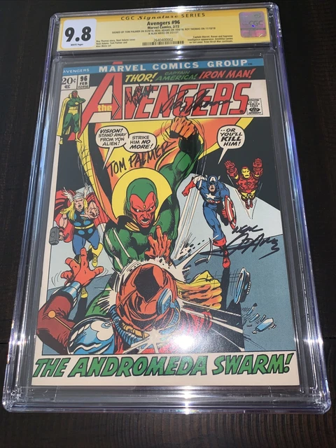 Avengers 96 cgc ss 9.8 4x white pgs Neal Adams, Weiss, Tom Palmer, Thomas Ronan