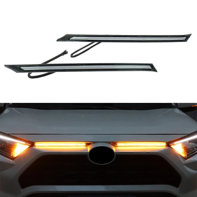 2x LED DLR Luci di marcia diurna / Luci segnale di svolta per Toyota RAV4 2019-2020