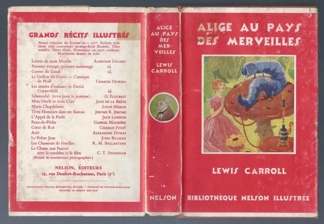 LEWIS CAROLL ALICE au Pays des Merveilles Nelson 1949 Ill. Henry Morin