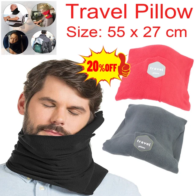 Portable Neck Travel Pillow Collar Brace Soft Support Trip Rest Sitting Nap A+++