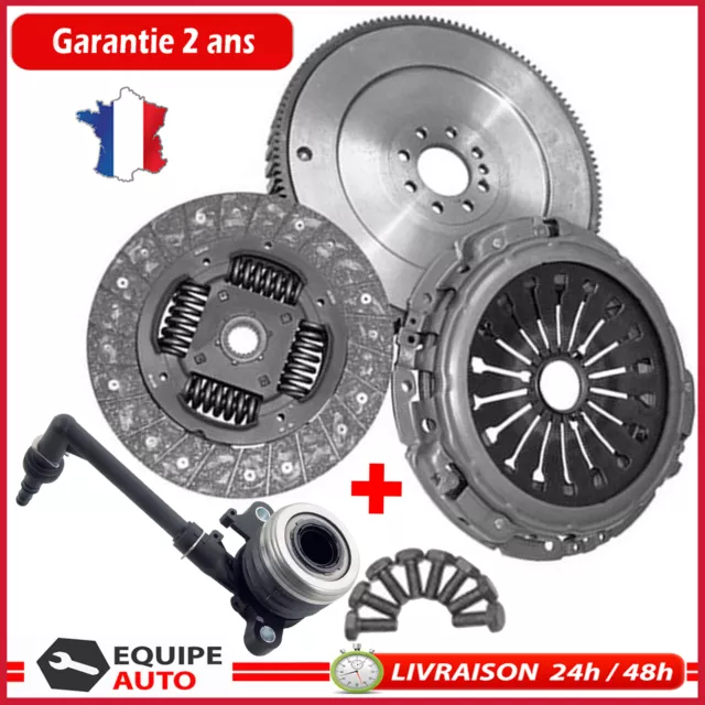 KIT EMBRAYAGE 4 PIECES VOLANT MOTEUR BUTEE pour JUKE NOTE NV200 QASHQAI 1.5 DCI 2