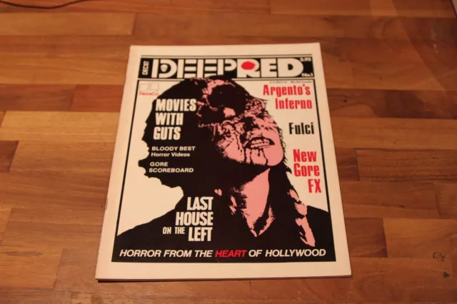 DEEP RED - Issue #1 - Dec 1987 - HORROR GORE CINEMA FILM MAGAZINE -FIRST EDITION