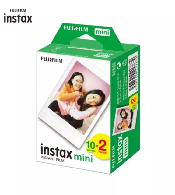 Fujifilm Instax Mini Instant Film for Fuji Mini 11 9 8 & Mini 90, 50, 40 20Shots