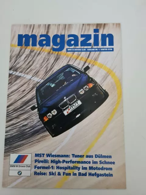 Magazin - BMW M DRIVERS CLUB - Ausgabe Nr. 1 - Winter 97/98 (AU1151)