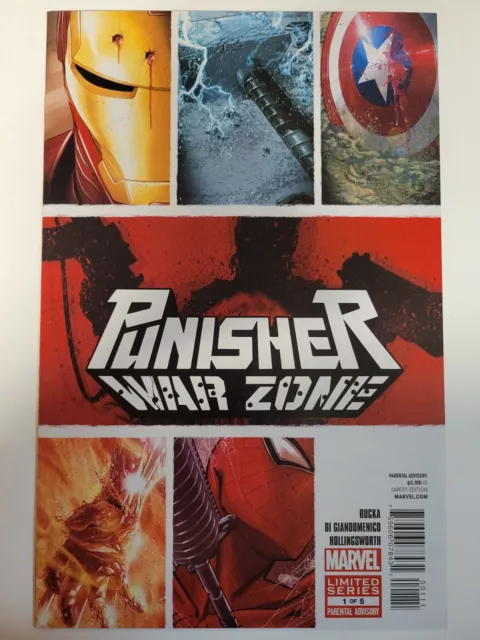 Punisher War Zone #1 2 3 4 5 Complete Marvel 2012 Series 9.4 Near Mint