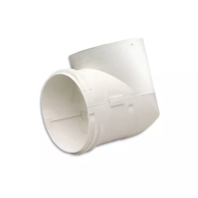 Dryer Elbow 4" x 90 Degree, Plastic Poly Connector D2DPX Dundas Jafine