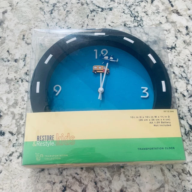 Restore &Restyle kids Transportation Clock