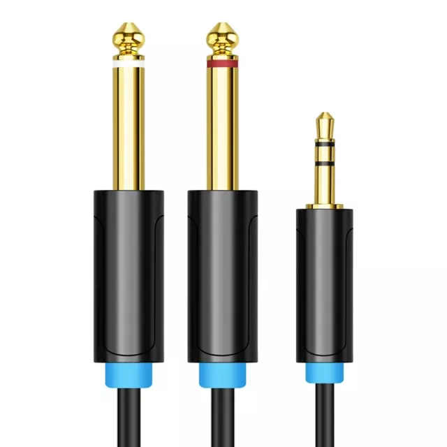 Jack 3.5mm to 6.35 Adapter Audio Cable for Mixer Amplifier Speaker7792