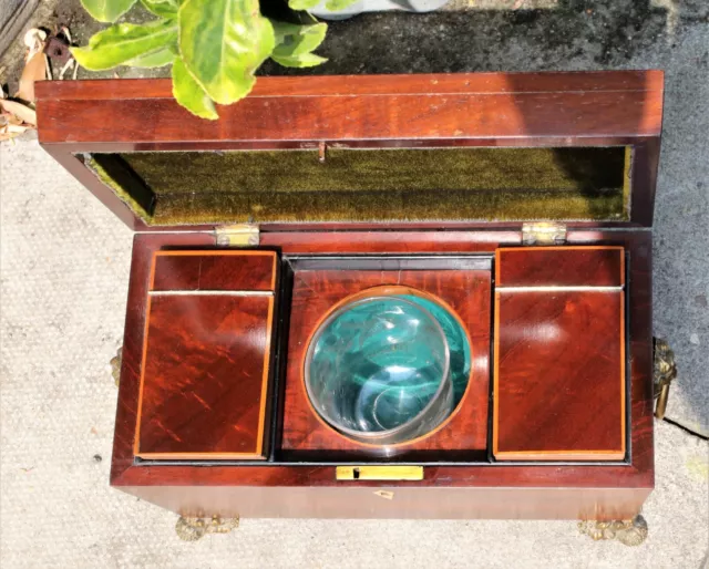 Georgian Mahogany Tea Caddy Excellent Quality