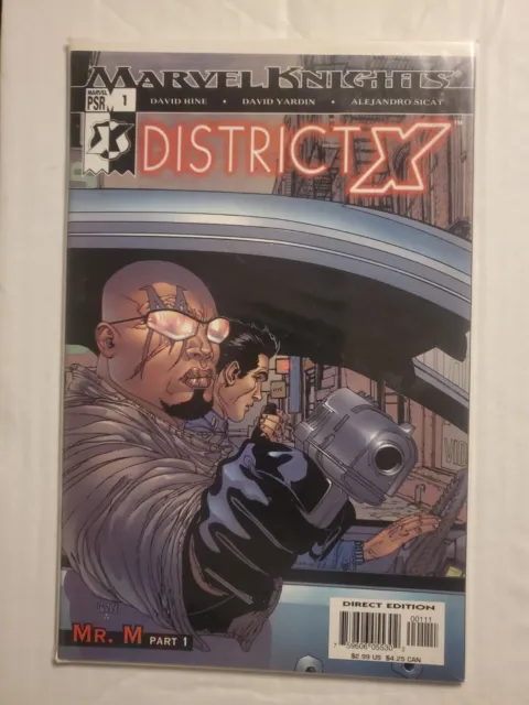 DISTRICT X #1 and 2 MARVEL KNIGHTS COMICS 2004 BISHOP X-MEN 1ST APP MR. M Comic