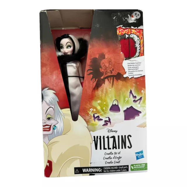 Hasbro Disney Villains Cruella De Vil 11 Inch Fashion Doll New In Distressed Box