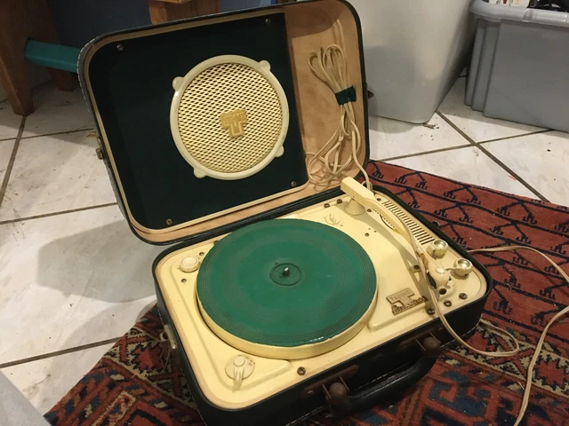 Valise électrophone Melovox - Tourne-disque - À Réviser (bras HS)