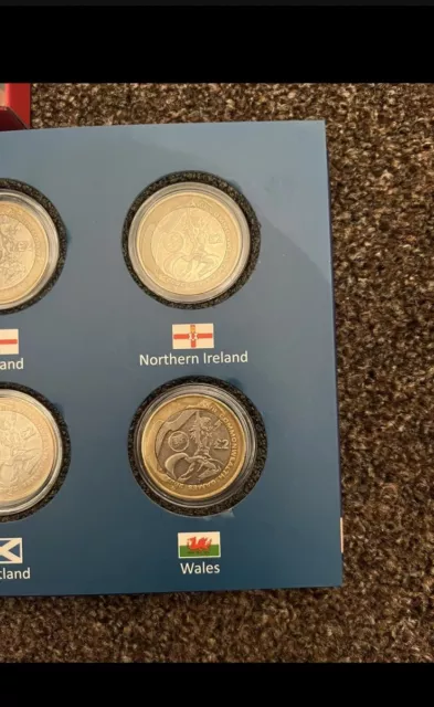 £2 2002 Commonwealth Games Full Set All 4 Coins & Presentation Pack 3