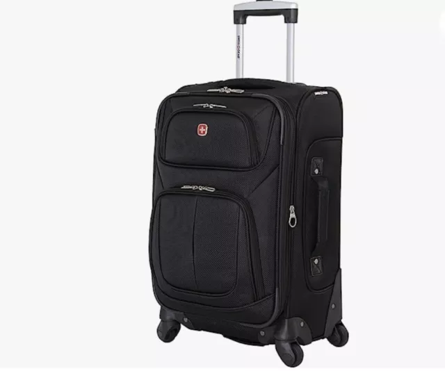 Sion Softside Expandable Roller Luggage (Black) Carry-On 21-Inch- SwissGear