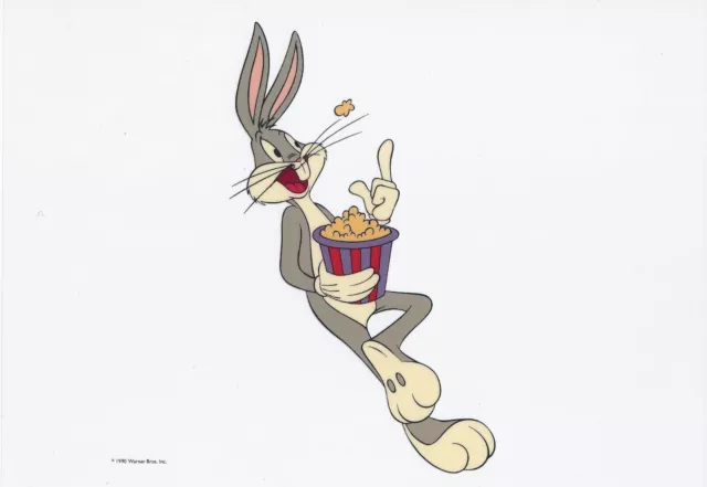 Warner Bros. "Bugs Bunny At The Movies" Sericel Animation Art Cel  1990  EX Cond 2