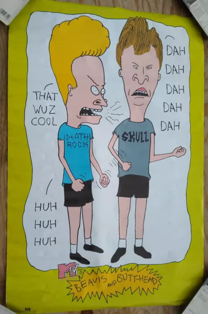 Vintage Mtv's Beavis & Butt-head poster 1993 NOS Rare Mail Order 23x35"