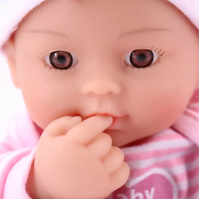 11-Inch Sweet Baby Girl -Mini Newborn Baby-100% Machine Washable, Comes with Bot